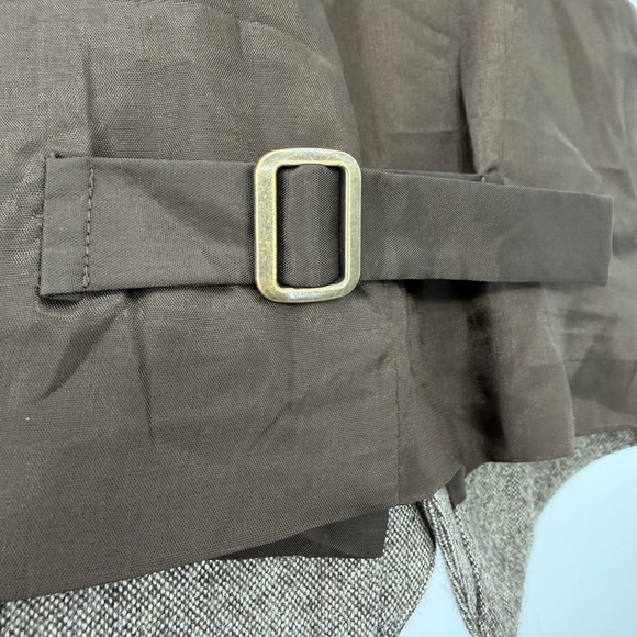 Janie And Jack Boys Size 4 Brown Wool Blend Vest Preppy Academia Holiday Formal - Picture 6 of 7